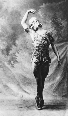 Vaslav Nijinsky, Russian ballet dancer, in Le Spectre de la Rose, Paris, 1911, (1930)