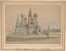Vassili Blagennoi, Moscow, 19th century. Creator: Anon