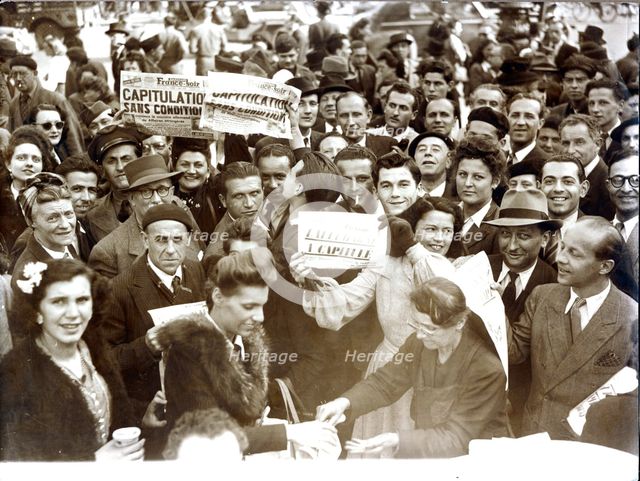 VE day celebrations, Paris, 8 May 1945. Creator: Unknown.