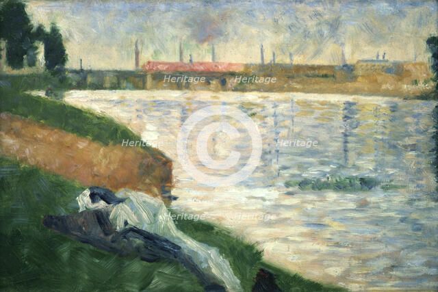 'Vetements sur l'herbe' ('Clothes on the Grass'), 1883. Artist: Georges-Pierre Seurat