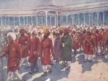 Veterans of the Mutiny on the Great Day 1903. Artist: Mortimer L Menpes