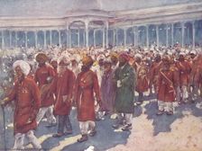 Veterans of the Mutiny on the Great Day 1903. Artist: Mortimer L Menpes