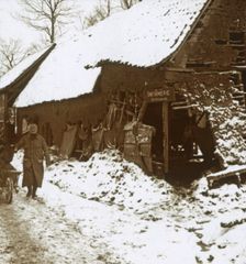 Veterinary station for horses, Calonne, northern France, c1914-c1918