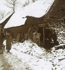 Veterinary station for horses, Calonne, northern France, c1914-c1918