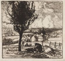 Veu de Jouy-le-Moutier, 1893. Creator: Auguste Louis Lepère (French, 1849-1918)