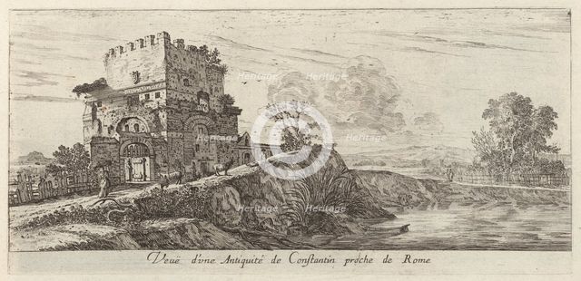 Veue d'une Antiquité de Constantin proche de Rome, 1640-1660. Creator: Israel Silvestre.
