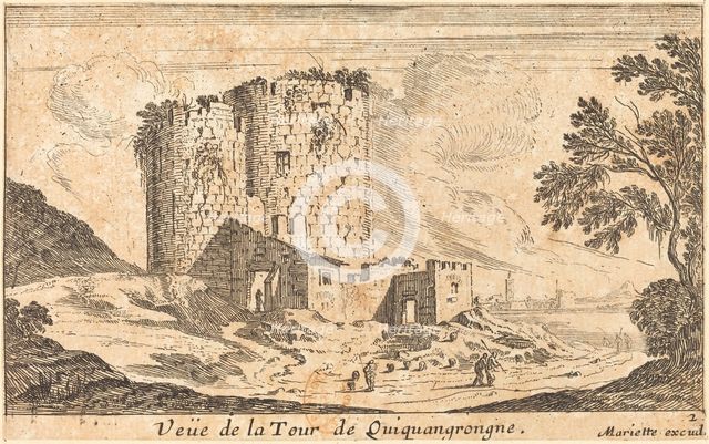 Veue de la Tour de Quinquangrongne. Creator: Israel Silvestre.