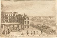 Veue de la Maison de Monsieur de Bretonuillerdans l'Isle Nostre Dame, 1664. Creator: Israel Silvestre