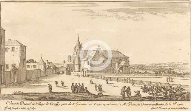 Veue de Prieure et Village de Croissy, 1650. Creator: Israel Silvestre.