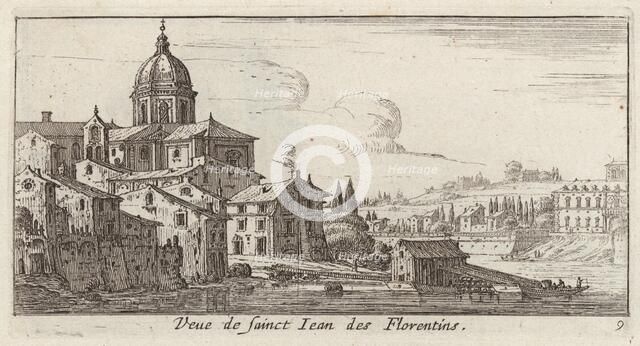 Veue de sainct Jean des Florentins, 1640-1660. Creator: Israel Silvestre.