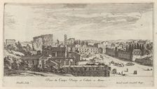 Veue du Campo Vacine et Colisée a Rome , 1640-1660. Creator: Israel Silvestre
