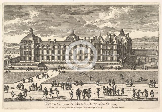Veüe du Château de Richelieu du Côté du Parc, 17th century. Creator: Adam Perelle.
