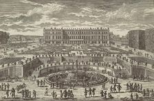 Veue du chasteau de Versailles (View of Versailles, garden facade), 1680s. Creator: Adam Perelle