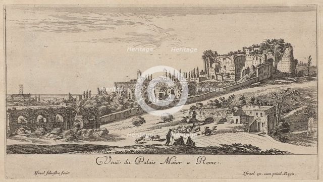 Veuë du Palais Maior a Rome, 1640-1660. Creator: Israel Silvestre.