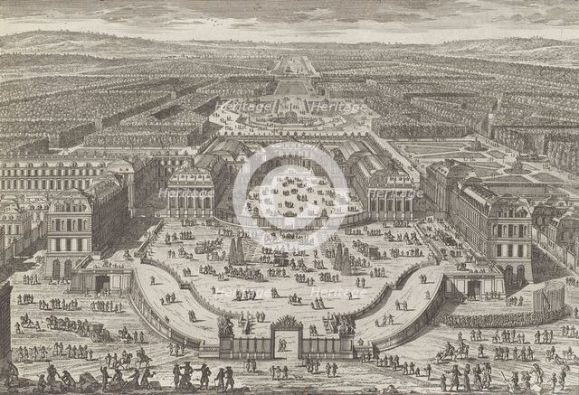 Veüe generale du chateau de Versailles, 1680s., 1680s. Creator: Adam Perelle.