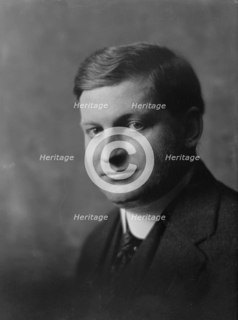 Vedder, George B., Mr., portrait photograph, 1917. Creator: Arnold Genthe.