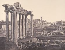 Veduta del Foro Romano, 1848-52. Creator: Eugène Constant