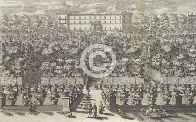 Veduta del Palazzo dal Piano del Giardino con le sue Fontane..., 1691 or after. Creator: Giovanni Francesco Venturini.