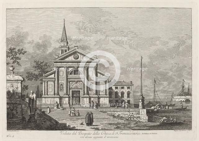 Veduta del Prospetto della Chiesa del S. Francesco, 1742. Creator: Joseph Wagner.