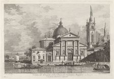 Veduta del Prospetto della Chiesa di S. Giorgio Maggiore, 1742. Creator: Joseph Wagner