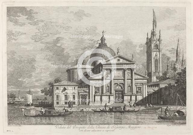 Veduta del Prospetto della Chiesa di S. Giorgio Maggiore, 1742. Creator: Joseph Wagner.
