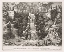 Veduta della Cascata Sotto LOrgano nel Piano del Giardino. Creator: Giovanni Francesco Venturini (Italian, 1650-1710)