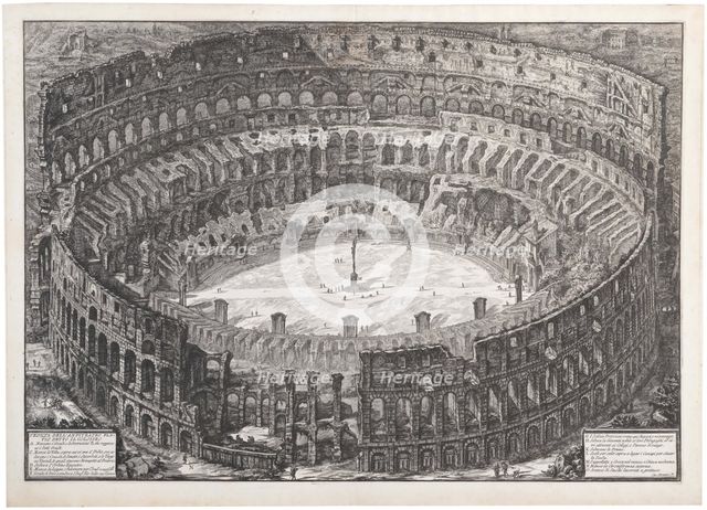 Veduta dell'Anfiteatro Flavio detto il Colosseo, 1776. Creator: Piranesi, Giovanni Battista (1720-1778).