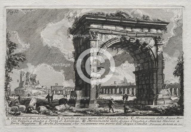 Veduta dellArco di Gallieno. Creator: Giovanni Battista Piranesi (Italian, 1720-1778).