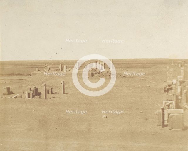 Veduta generale di Persepolis presa dalla Montagna, 1858. Creator: Luigi Pesce.