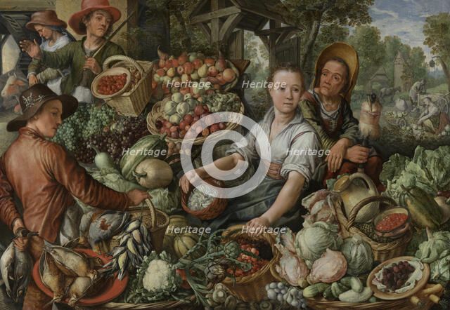 Vegetable Market, 1567. Creator: Joachim Beuckelaer.