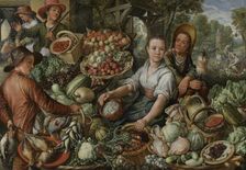 Vegetable Market, 1567. Creator: Joachim Beuckelaer