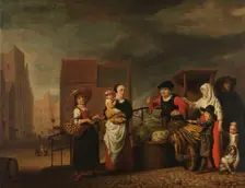 Vegetable Market, 1655-1665. Creator: Nicolaes Maes
