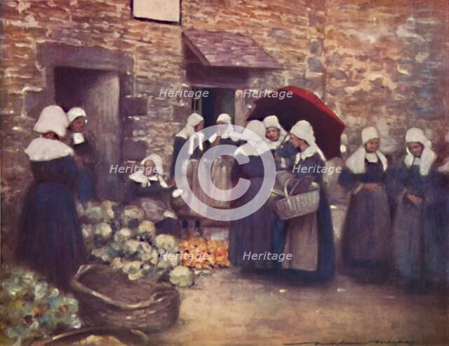 'Vegetable Market', 1903. Artist: Mortimer L Menpes.