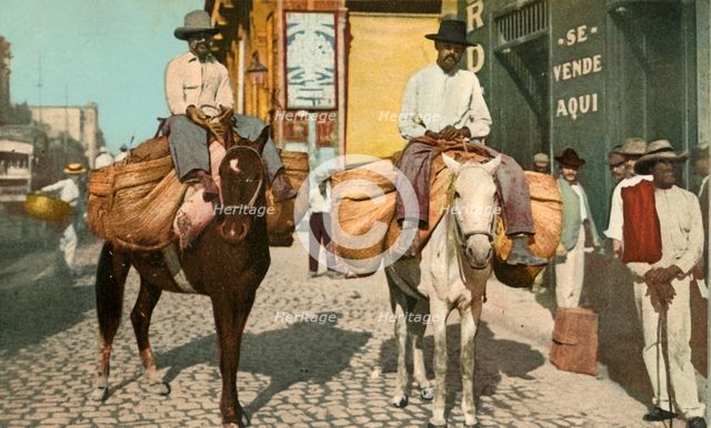 'Vegetable Men, Havana, Cuba', 1904. Creator: Detroit Photographic Company.