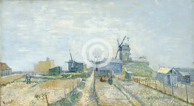 Vegetable Gardens at Montmartre, 1881. Artist: Gogh, Vincent, van (1853-1890)