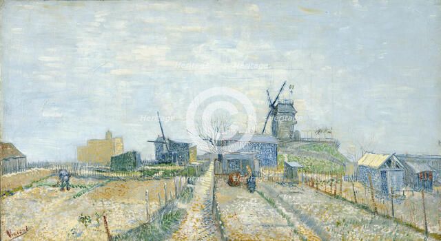 Vegetable Gardens at Montmartre, 1881. Artist: Gogh, Vincent, van (1853-1890)