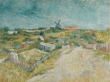 Vegetable Gardens in Montmartre, 1887. Creator: Gogh, Vincent, van (1853-1890)
