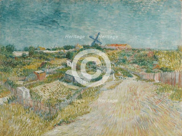 Vegetable Gardens in Montmartre, 1887. Creator: Gogh, Vincent, van (1853-1890).