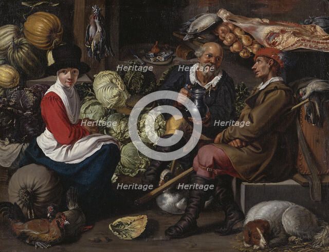 Vegetable Sellers, c1700s. Creator: School of Willem Pieterszoon Buytewech.