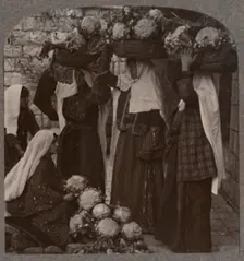 Vegetable sellers, Jerusalem c1900