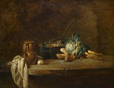 Vegetables for the Soup, about 1732. Creator: Jean-Simeon Chardin