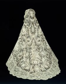 Veil with Russian Imperial Family Coat of Arms, Belgium, 1875/1900. Creator: Unknown
