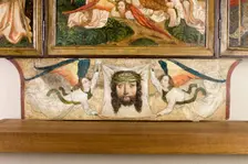Veil of St Veronica Held by Two Angels, Altar Retable from the Church in Moszczenica Nizna..., c1480 Creator: Unknown