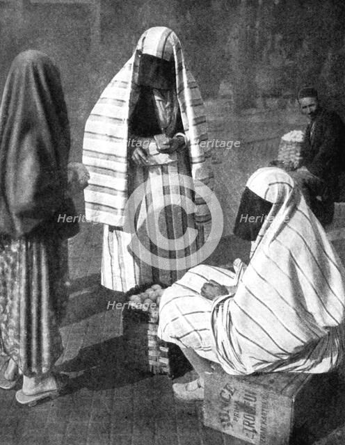 Veiled women, Sarajevo, Bosnia, 1936. Artist: Unknown