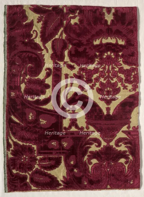 Velvet, 1600s - 1700s. Creator: Unknown.