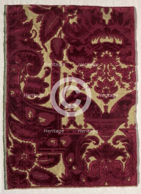 Velvet, 1600s - 1700s. Creator: Unknown.