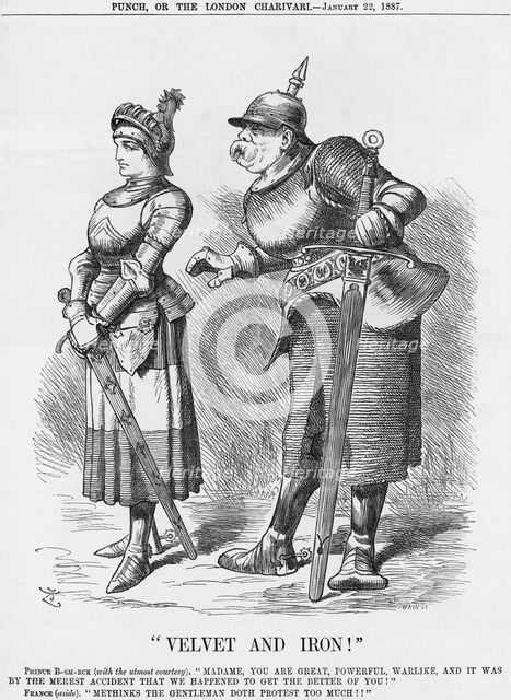 "Velvet and Iron!", 1887. Creator: Joseph Swain.