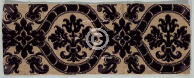 Velvet Brocade Textile, late 1500s. Creator: Unknown.