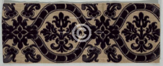 Velvet Brocade Textile, late 1500s. Creator: Unknown.