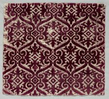 Velvet Brocaded Textile, late 1500s. Creator: Unknown